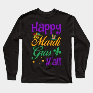 Mardi Gras Carnival Festival Tuesday Party Long Sleeve T-Shirt